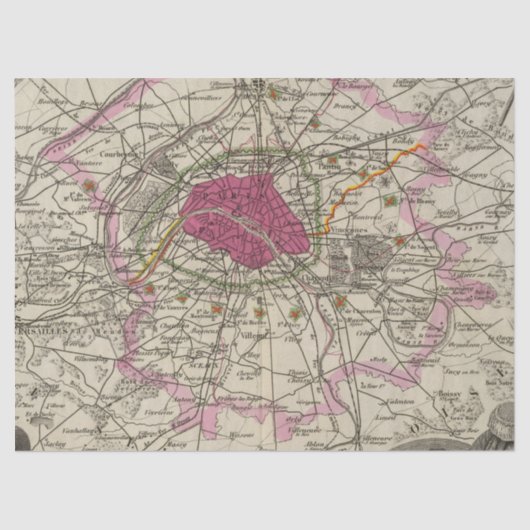 City Map Series Design 12 Seidenpapier (Vorderseite)