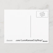 City Market und Downtown Kansas City Skyline Postkarte (Rückseite)