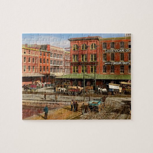 City MD - Pratt St - Fruit Importers 1906 Rechts Puzzle (Horizontal)