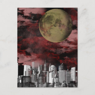 City Moon Postkarte