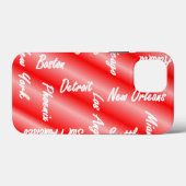 City Names - USA - iPhone Case (Rückseite (Horizontal))