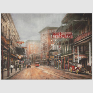 City - New Orleans - Ein Blick auf St. Charles Ave Seidenpapier