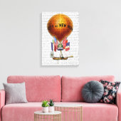 City New York Hot Air Ballon Leinwanddruck (Insitu (Wohnzimmer))