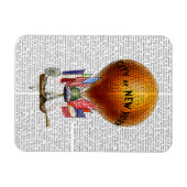 City New York Hot Air Ballon Magnet (Horizontal)