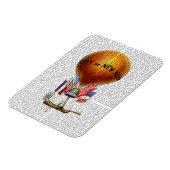 City New York Hot Air Ballon Magnet (Linke Seite)