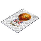 City New York Hot Air Ballon Notizblock (Linke Seite)