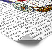 City New York Hot Air Ballon Poster (Ecke)