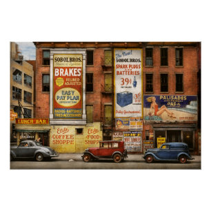 City - New York NY - Elite Lunch Bar 1938 Poster