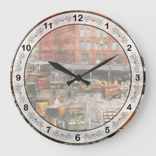 City - New York NY - In einem rut 1920 stecken Große Wanduhr