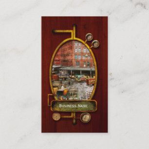 City - New York NY - In einem rut 1920 stecken Visitenkarte