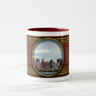 City - New York - The New York Skyline from 2019 Zweifarbige Tasse