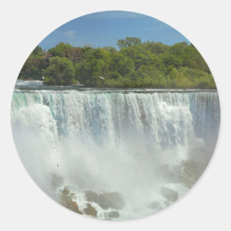 City - Niagara NY - The American Falls in Niagara Runder Aufkleber
