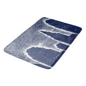 City Night Lights City Skyline Badematte (Schrägansicht)