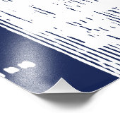 City Night Lights City Skyline Fotodruck (Ecke)