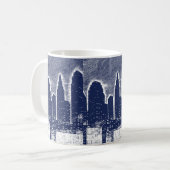 City Night Lights City Skyline Kaffeetasse (Vorderseite Links)