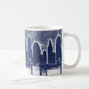 City Night Lights City Skyline Kaffeetasse