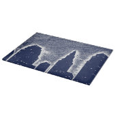 City Night Lights City Skyline Schneidebrett (Ecke)