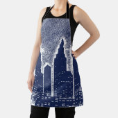 City Night Lights City Skyline Schürze (InSitu)