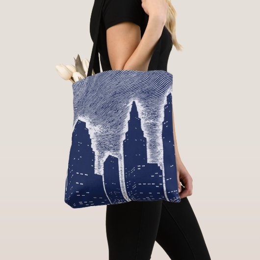 City Night Lights City Skyline Tasche (Von Nahem)