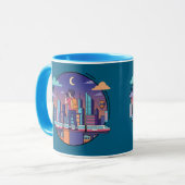 City Night Traveler Tasse (Vorderseite Links)