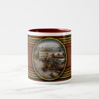 City - NY - South Street Seaport - 1901 Zweifarbige Tasse