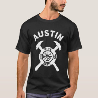 City of Austin Fire Department Texas Feuerwehrmann T-Shirt