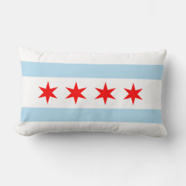 City of Chicago Flag Souvenir Lendenkissen