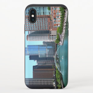 city of chicago with the magnificent river iPhone XS slider hülle