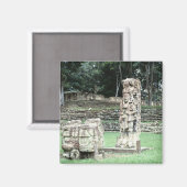 City of Copan Mayan Ruins Foto Designed Magnet (Vorderseite/Rückseite)