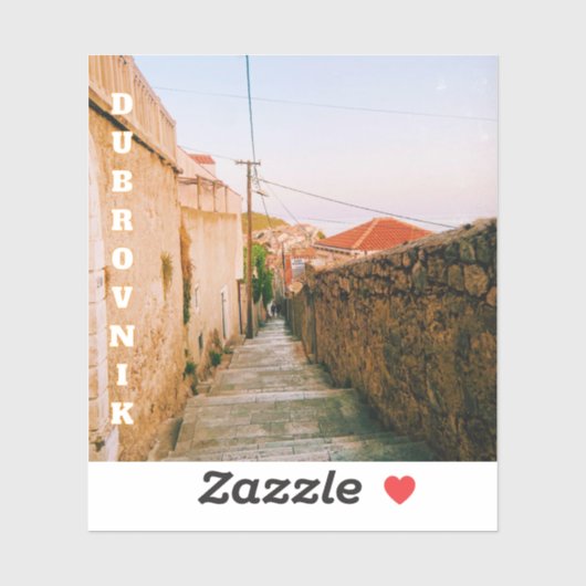 City of Dubrovnik, Dalmatia, Croatia Aufkleber (Blatt)