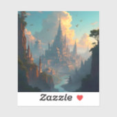 City Of Echoes - Square Vinyl Sticker (Blatt)