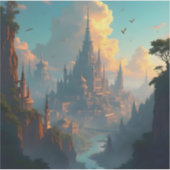 City Of Echoes - Square Vinyl Sticker (Vorderseite)