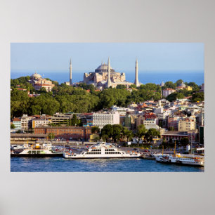 City of Istanbul Cityscape in Turkey Poster
