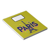 City of Lights: Bold Paris Typography Art Notizblock (angewinkelt)