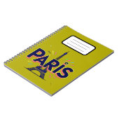 City of Lights: Bold Paris Typography Art Notizblock (Linke Seite)