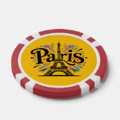 City of Lights: Bold Paris Typography Art Pokerchips (Einzeln)