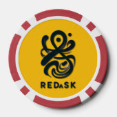 City of Lights: Bold Paris Typography Art Pokerchips (Rückseite)