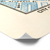 City of London Map - Piccadilly, Buckingham Palace Poster (Ecke)