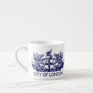 City of London, Vintage, Wappen, England UK Espressotasse
