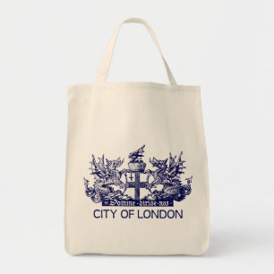 City of London, Vintage, Wappen, England UK Tragetasche