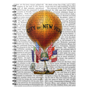 City of New York Hot Air Balloon Notizblock