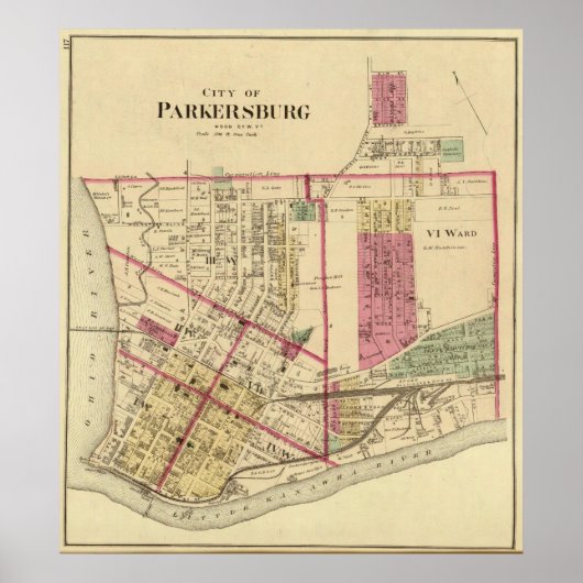 City of Parkersburg, West Virginia Poster (Vorne)