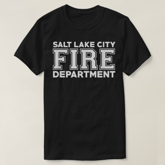 City of Salt Lake City Fire Rescue Utah Feuerwehr T-Shirt (Design vorne)