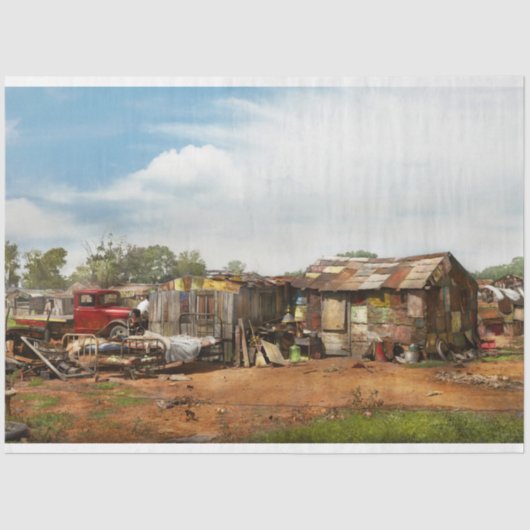 City - Oklahoma City OK - Hooverville 1939 Seidenpapier (Vorderseite)