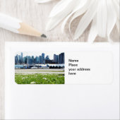 City Over the Bay-Adressetikett (Insitu)