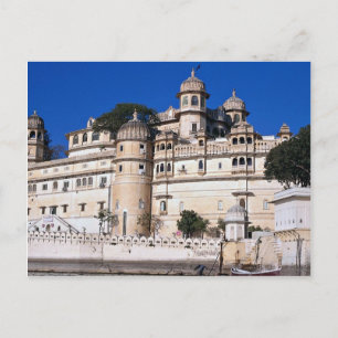 City Palace, Udaipur, Indien Postkarte