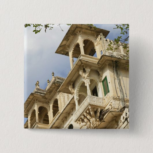 City Palace, Udaipur, Rajasthan, Indien Button (Vorderseite)