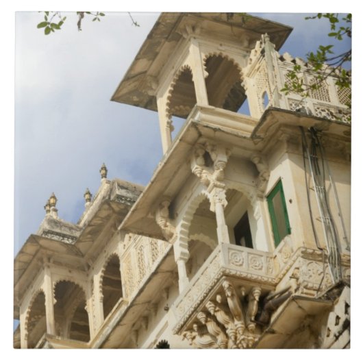 City Palace, Udaipur, Rajasthan, Indien Fliese (Vorderseite)