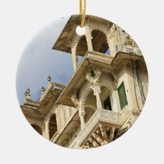 City Palace, Udaipur, Rajasthan, Indien Keramik Ornament (Vorne)