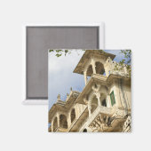 City Palace, Udaipur, Rajasthan, Indien Magnet (Vorderseite/Rückseite)